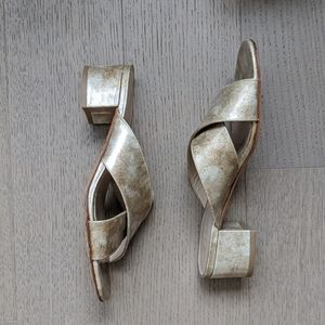 Maryam Nassir Zadeh Gold Mules